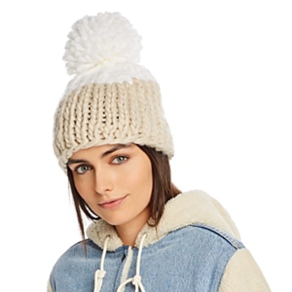 Free People Cozy Up Colorblock Beanie 